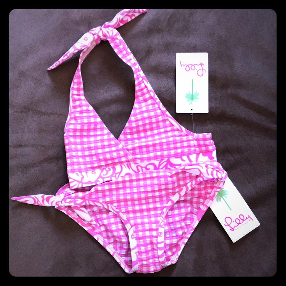 Lillly Pulitzer GIRLS sz10 2 piece bathing suit